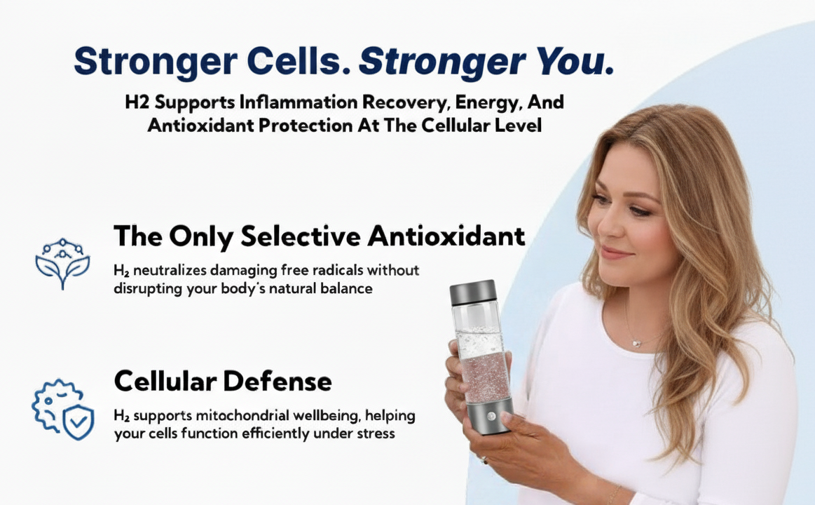 DRINK H2 HYDROGEN WATER BOTTLE